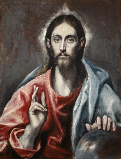 キリストの祝福（世界の救世主） 作： El Greco